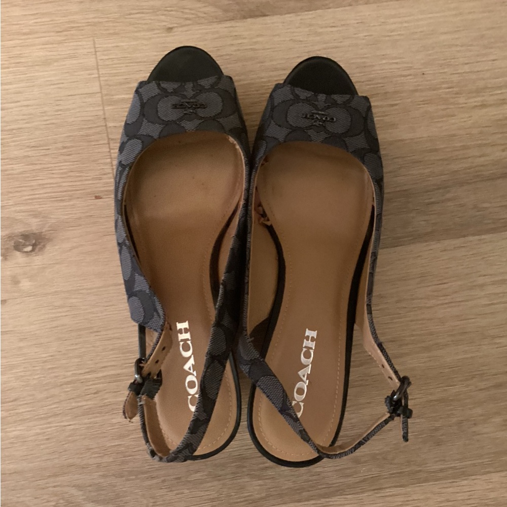 Coach cork sandals